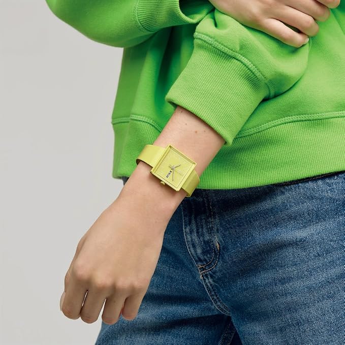 Swatch Watch WHAT IF LEMON Bioceramic Square Yellow SO34J700