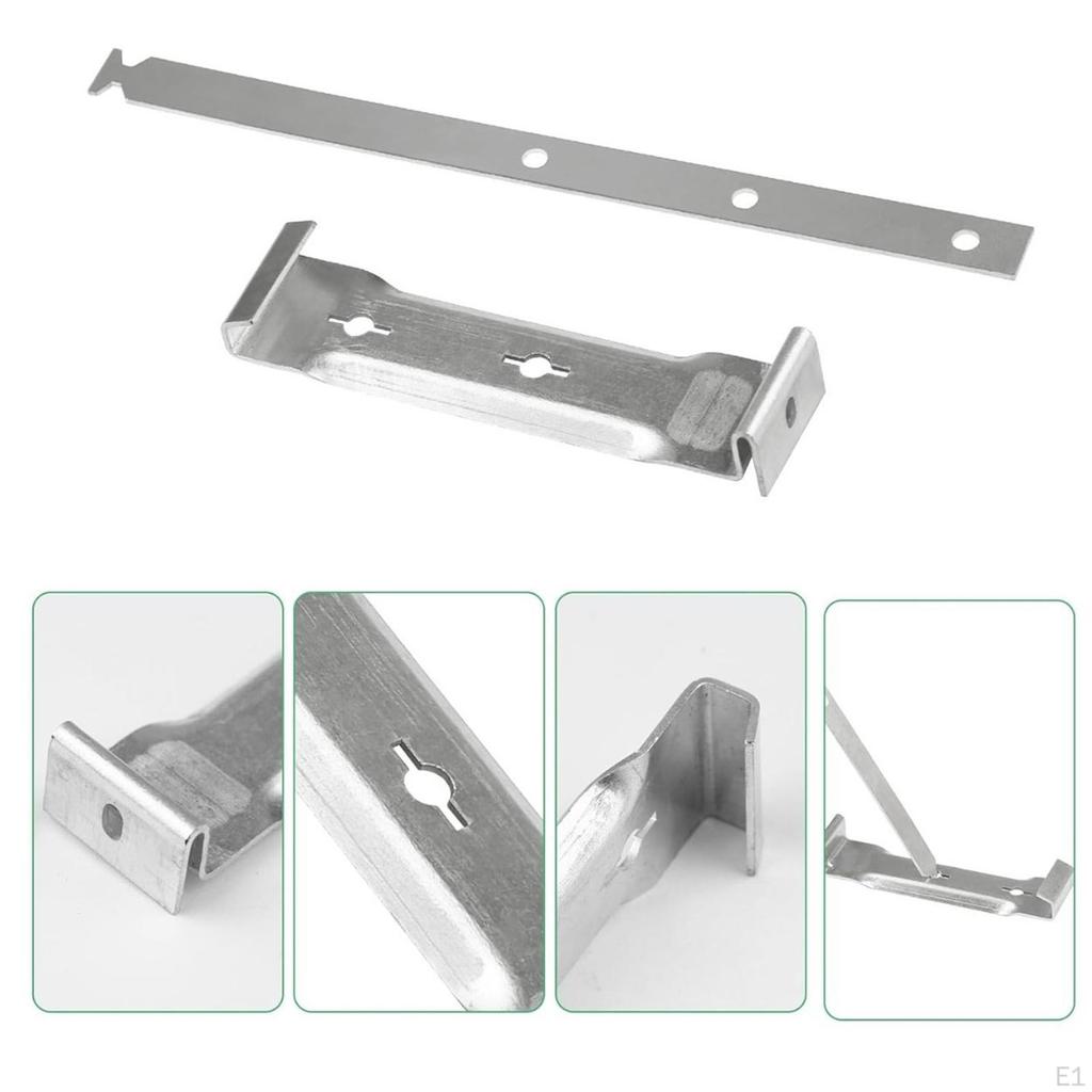 5-дюймовый алюминиевый подвес для водосточного желоба, крепежный зажим для карниза без свеса, крюк для водостока с крыши, прочный карниз