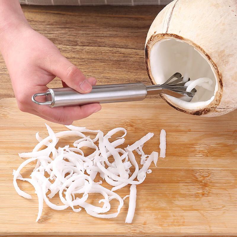 Stainless Steel Coconut Grater & Meat Remover