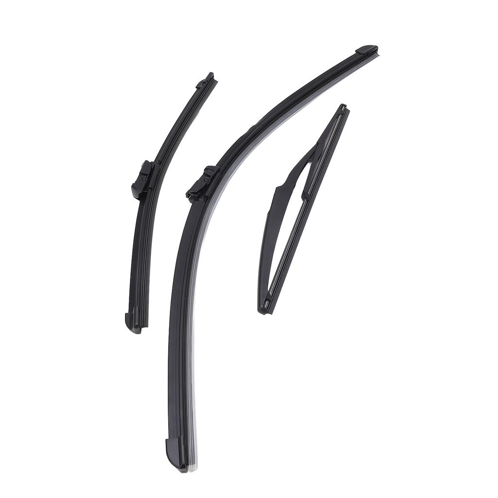 New 3Pcs Front Rear Wiper Blades Set for Fiat 500 500C 500L 2009 to 2026 Windshield Windscreen Tailgate Window Brushes Car Parts