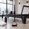 Ремень для пилатеса с петлями на концах, эластичный ремень для упражнений, для использования на кровати для укрепления кора