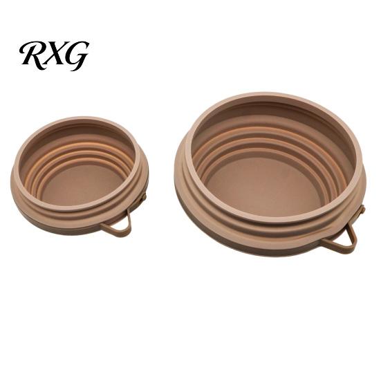 Durable Silicone Bowl for Pets Collapsible Dog Bowl, Portable Pet Water with Hanging Foldable Food Dogs Buckle, Outdoor Hiking Walking Camping