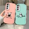 Мягкий чехол для телефона для Samsung Galaxy A21s A52 A11 A16 A14 A13 A12 A15 A23 A05 A03 A33 A53 A22 A06 A04 Милый панда