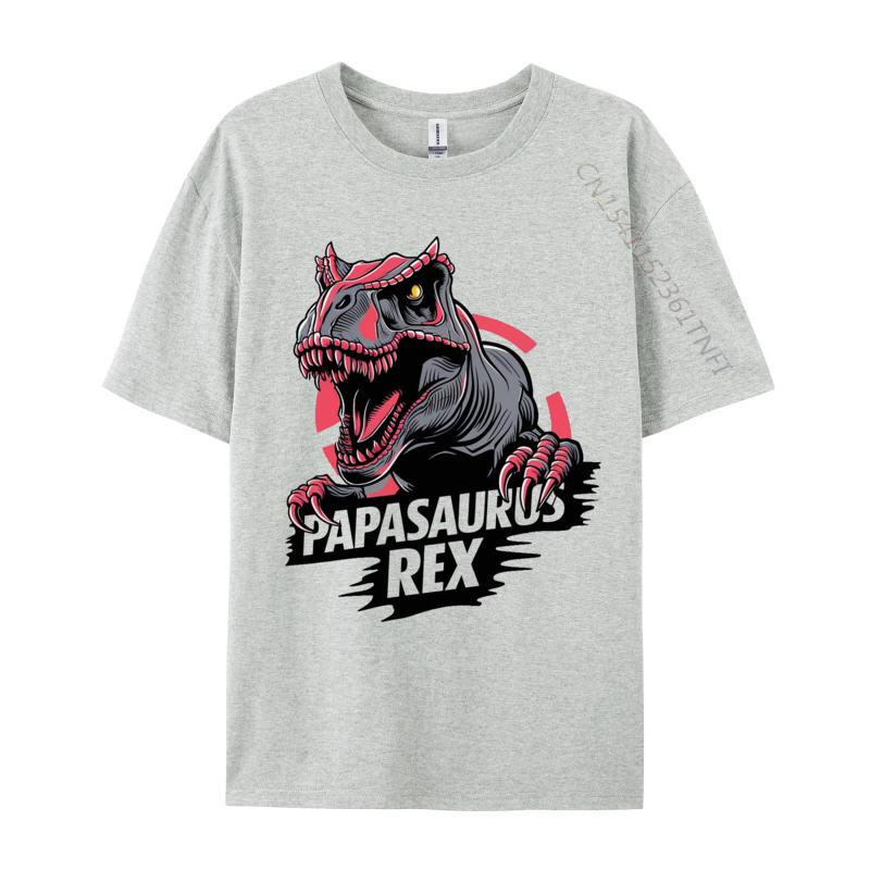 Papasaurus Rex Tshirt Combed Cotton Personalized Tops Shirt Prevalent Mens Tshirts Classic NEW YEAR DAY TShirt