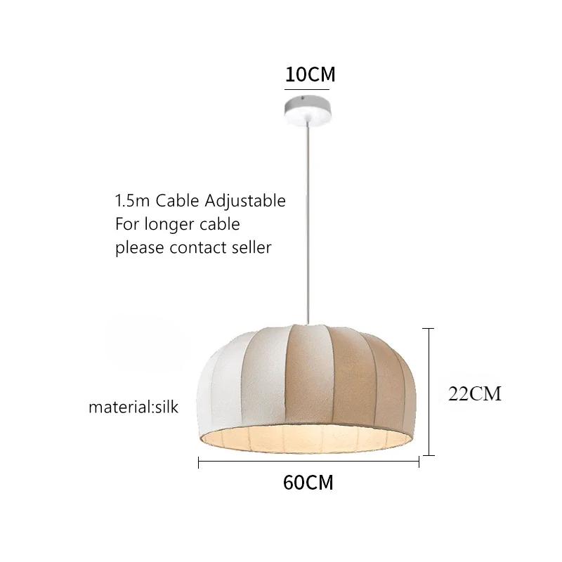 Silk Fabric Chandelier Eye Protection Retro New Chinese Style Manufacturer Chandelier Wabi-sabi Style Restaurant Silk Chandelier