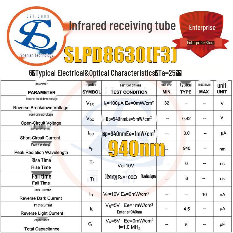 Premium Outdoor Infrared Receiving Diode SLPD8630