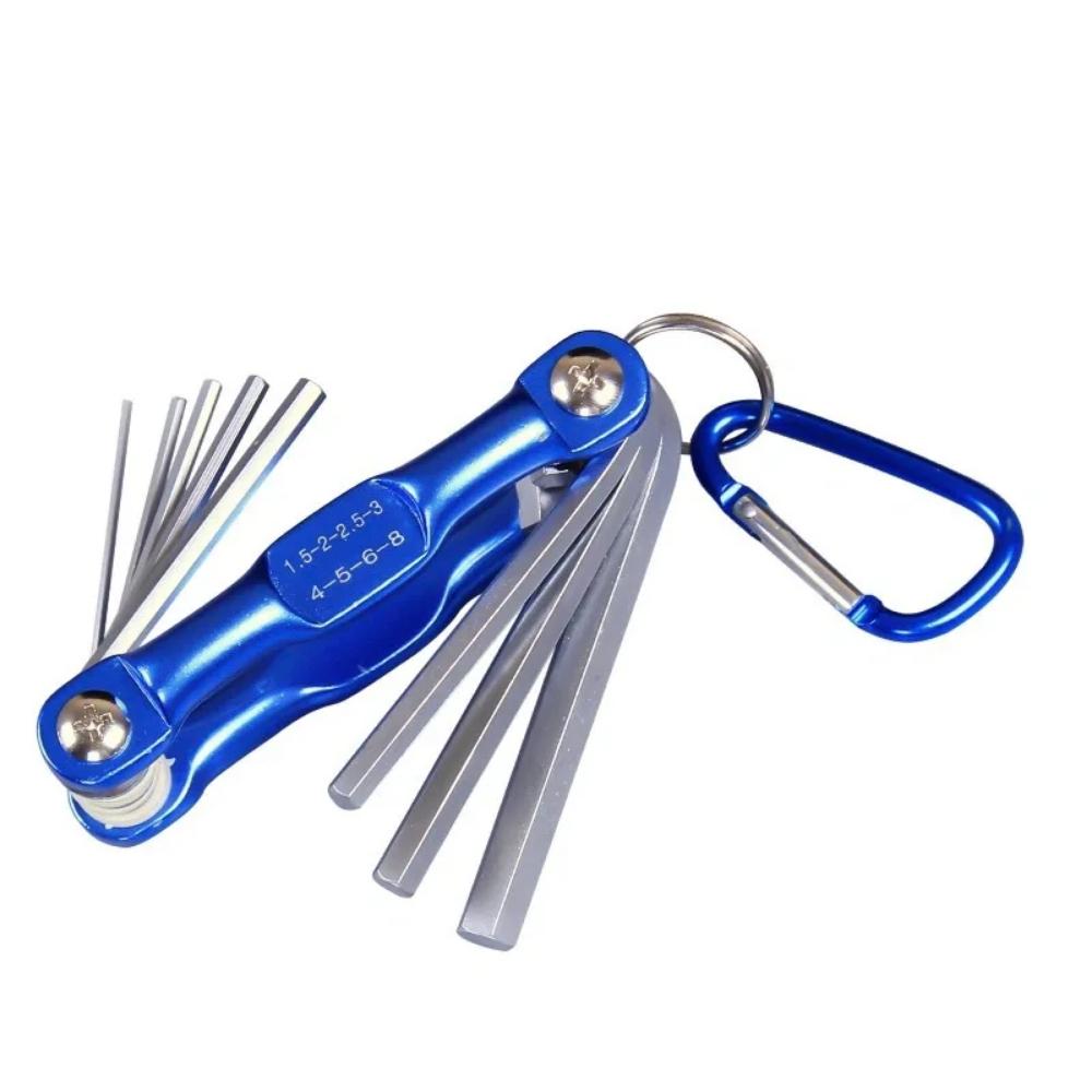 2025 Портативный складной шестигранный ключ Allen Set Metal Метрическая система Torx Шестигранный гаечный ключ Отвертка Шестигранный ключ Высококачественный ручной инструмент