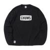 Logo Brushed [Chums] T-Shirt L/S T-Shirt Men's Black×White