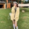 Lazy Wind Loose V-neck Knitted Cardigan Autumn and Winter Solid Color Versatile Cardigan Age-reducing Soft Sweater Jacket Women