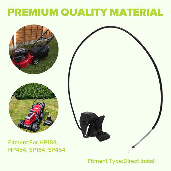 Black ABS Throttle Cable for Mountfield Lawn Mower