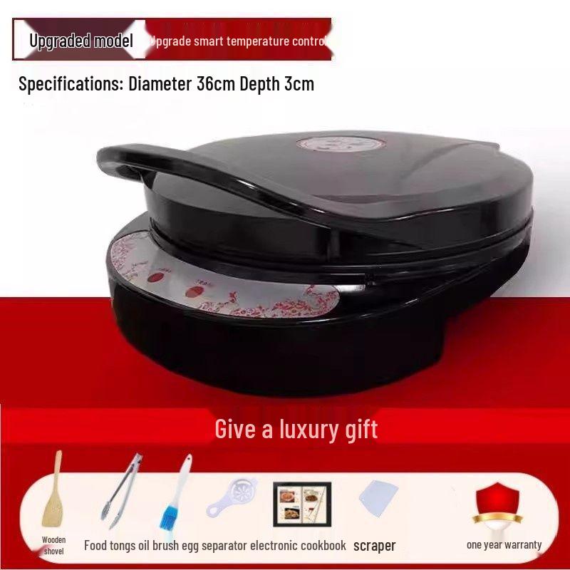 Глубокая электрическая двусторонняя сковорода для блинов и гриля с автоматическим отключением