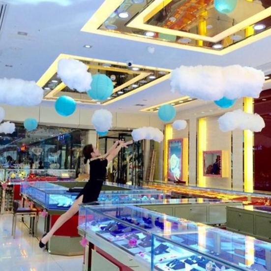 Реквизит для вечеринки Задники Подвесное украшение Подвесные принадлежности в форме облака Фотографический реквизит