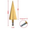 4-32mm Titanium Coated HSS Step Drill Bit - High Speed Steel Cone Cutter for Metal/Wood/Plastic, Multi-Size Hole Cutting Kit