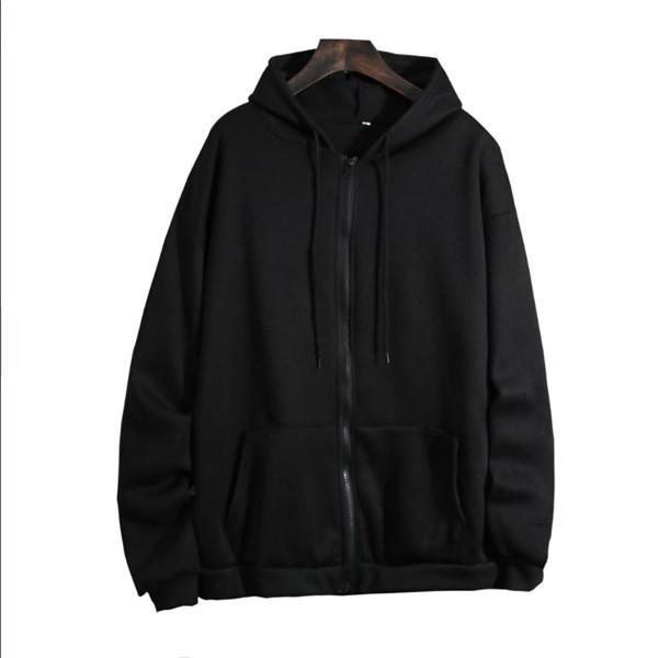 Men's and Women's Zipper Hoodie - 2025 Autumn/Winter Long Sleeve Loose Fit with Plus Velvet