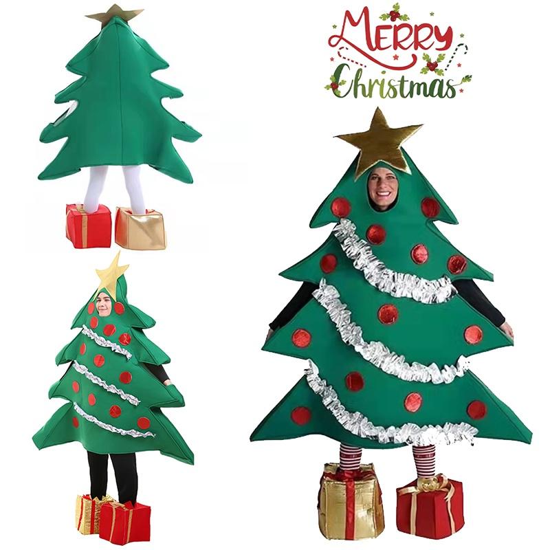 Праздничный унисекс костюм для косплея Рождественской елки, забавный костюм, рождественская маскарадная вечеринка для взрослых