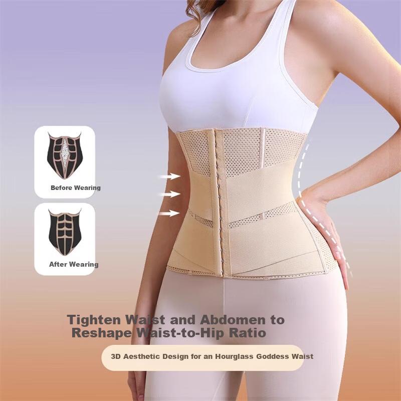 Langsha Thin Double-Layer Compression Waist Slimming Belt Women's Strong Postpartum Waist Trainer Corset Waist Cincher