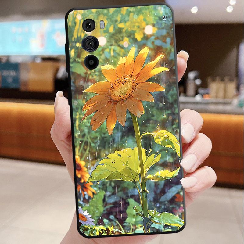 Sunflower Phone Case For Motorola Edge 60 50 40 Pro 60 50 40 30 Ultra Neo Fusion Moto G Play G Stylus G Carcasas