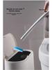 Wall-Mounted Disposable Toilet Brush Set for Comprehensive Cleaning