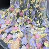 1/2/3 ярда Рельефный 3D Цветочный Тюль Роскошные Фаты Свадебное Платье Платья Мечты Костюмы для Выступлений Runway-Качества Сетка для DIY