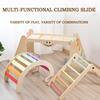 BABIBO Children's Wooden Climbing Rack Baby's Sentimental Training Climbing Rack Baby's Indoor Climbing Rack Slide Combination Toy