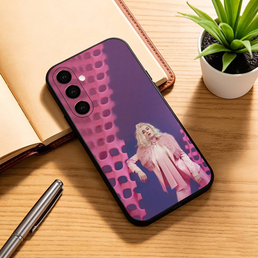 Чехол для телефона K-Katy Perry Singer для Samsung Galaxy A73, A72, A71, A70, A53, A52, A51, Другие Мягкий Черный Чехол