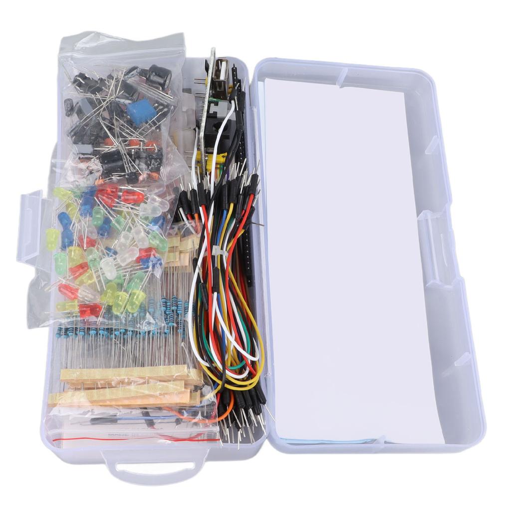 Стартовый набор электроники Веселый ассортимент Компонент для разработки Конденсаторы Резисторы Транзисторы