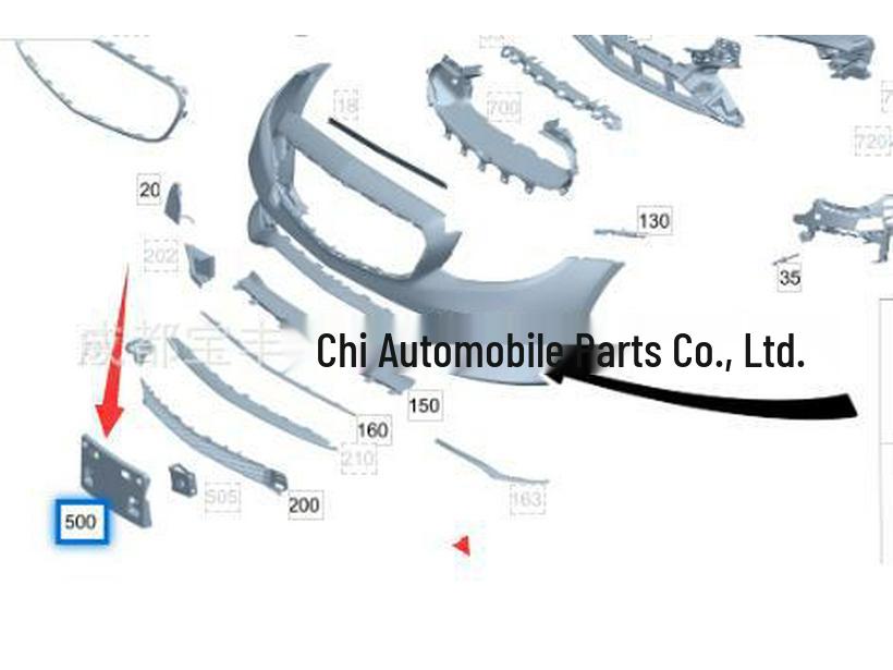 A2138800200 Front License Plate Base for Mercedes-Benz W213 E-Class Sedan