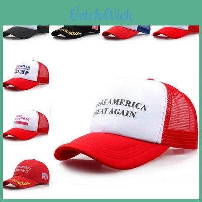 Летняя дышащая бейсболка из сетки с ярким дизайном Make America Great Again