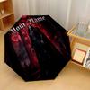 Custom Text Automatic 8 Bone Umbrella, Portable Sun Rain Protection UmbrellaDracula