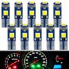 10 шт. светодиодных ламп T5 W3W W1.2W Led Canbus для кондиционера, кнопка подсветки, светодиодные фонари, приборная панель, предупреждающий индикатор, кнопка