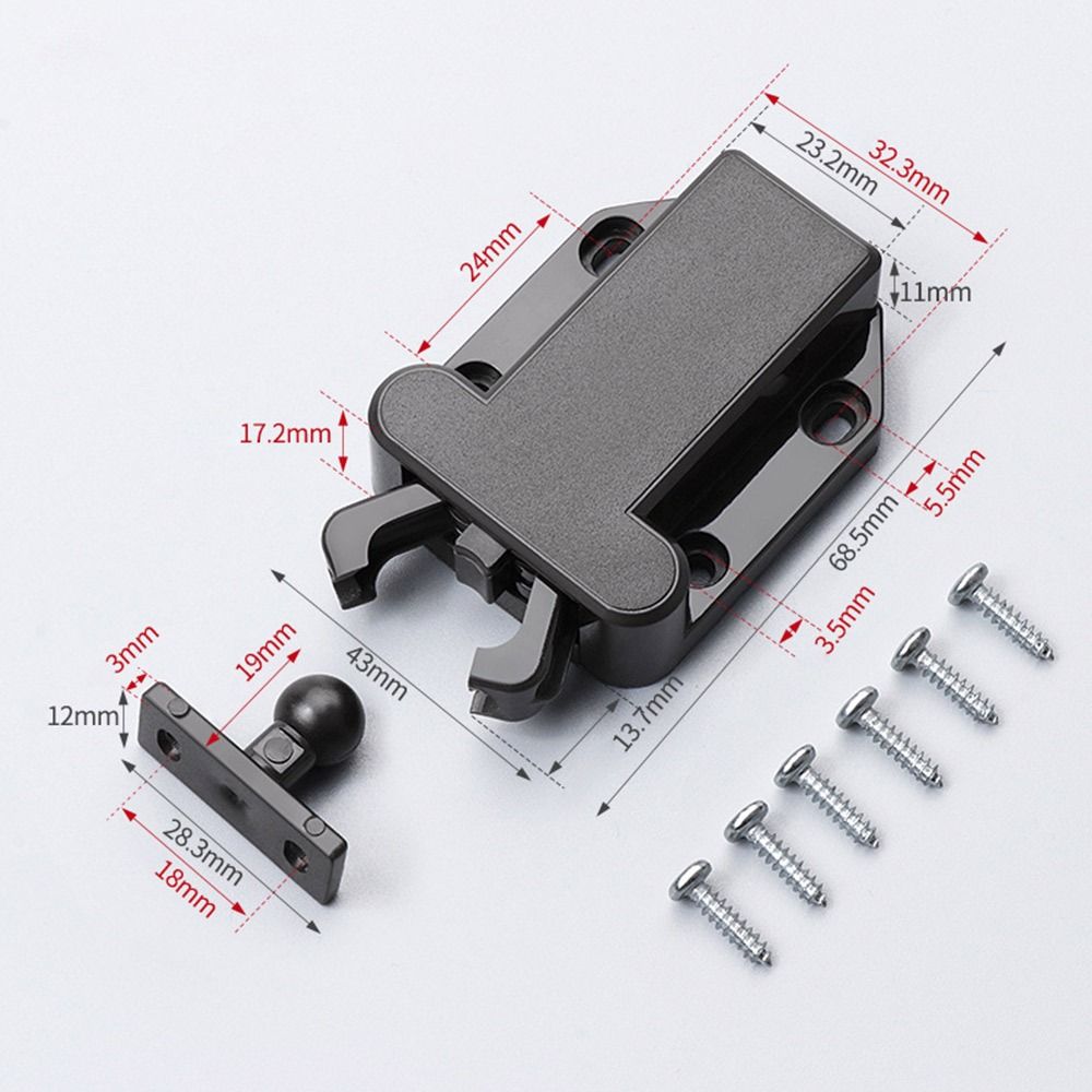 Panel Opener Closer Cabinet Catches Kitchen Accessories Door Bouncer Handle-free Push To Open