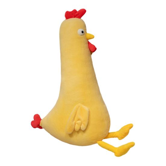 Chick Plush Pillow, Long Body Stuffed Animal for Sleeping, Soft Body Pillow for Adults, Removable Hugging Toy for Bed