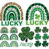 2025 Последний St. День Святого Патрика Термонаклейка Зеленый Клевер LUCKY Моющаяся термоклеевая нашивка для простыней, подушек, одежды, наклеек