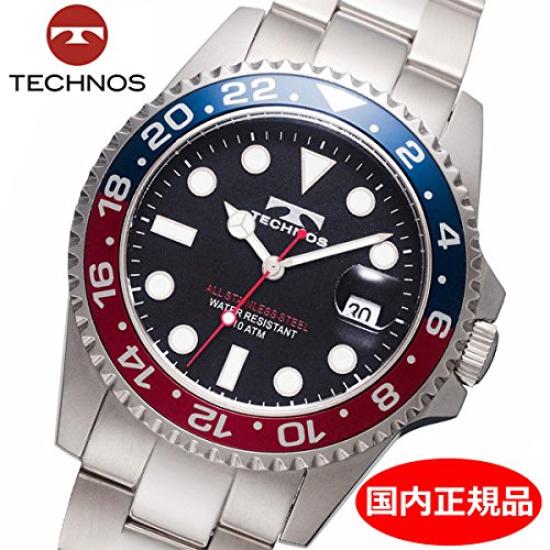 TECHNOS Дата 10 АТМ Водостойкие TSM412NB [TECHNOS] Часы, Дисплей, Устойчивые,