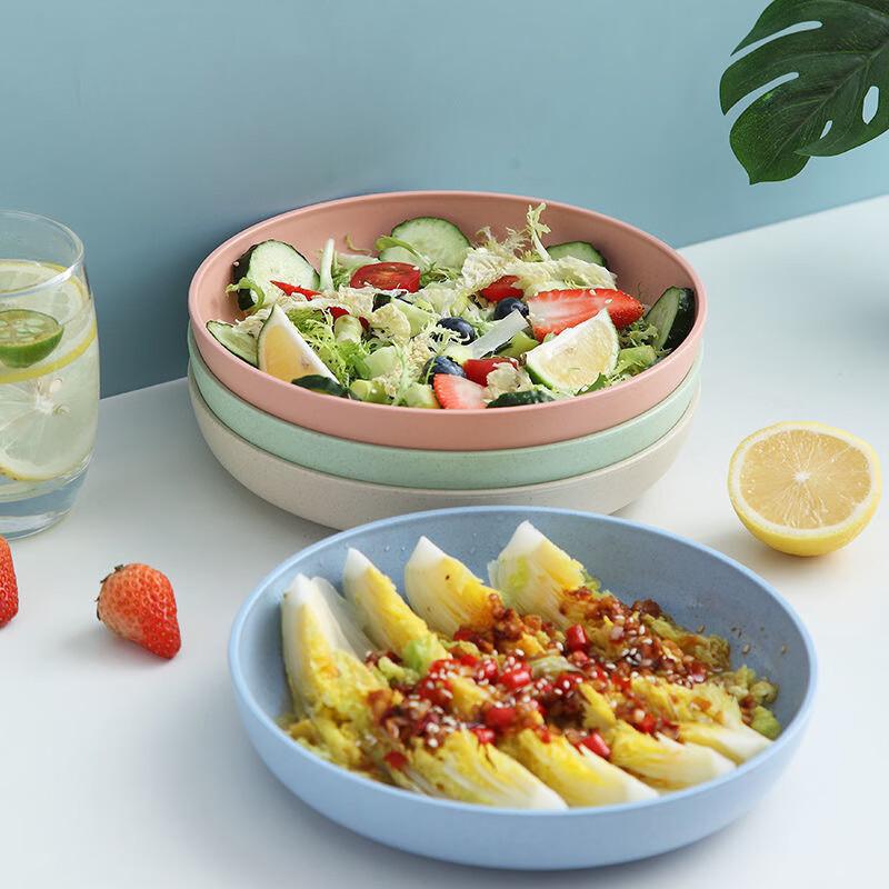 Straw Household Bone Dish Set