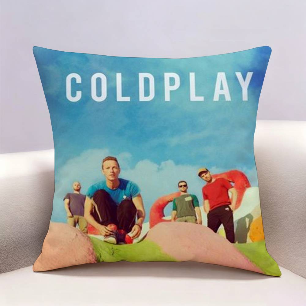 CColdplay Band Doublesided print Pillow Case for Sofa Living Room Home office Decor Protective Cover