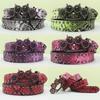 Rhinestone Tiger Claw Buckle Belt Rivet Punk Decoration Women's Belt Abi Decorative Python Pattern Belt