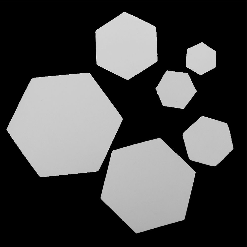 100PCS Sewing Patterns Handmade Craft Hexagon Templates Quilting Garment Fabric Patchwork Paper