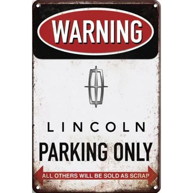 Lamborghini Parking Only Sign, Retro Metal Car Decor Plaque