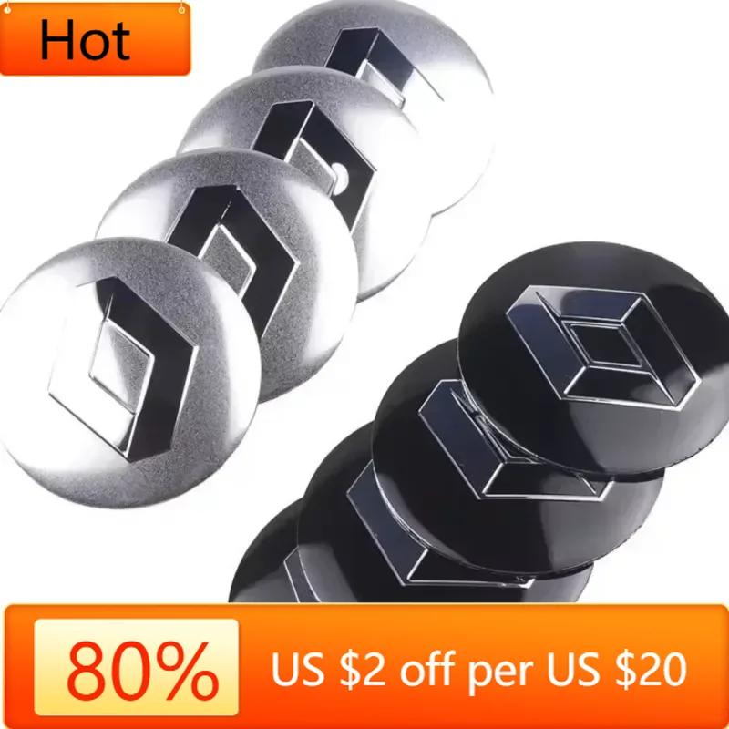 Interior Stickers For Renault Megane 2 3 4 Twingo Clio Talisman Captur Kwid Scenic GT 4Pcs 56mm Car Badge Wheel Hub Center Cover Y888