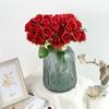 24 Pcs/lot Fake Flowers Rose Artificial Flowers Wedding Bouquet Silk Rose Flower for Home Party Decoration