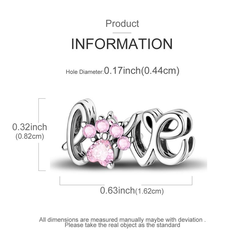 Genuine Copper Decorative Charms Bead Elements Love Mom Music Jesus Heart Pendants Suitable For Women Girls Authentic Bracelet Style Gifts