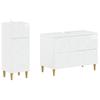 2 Piece Bathroom Cabinet Set DELFT High Gloss White