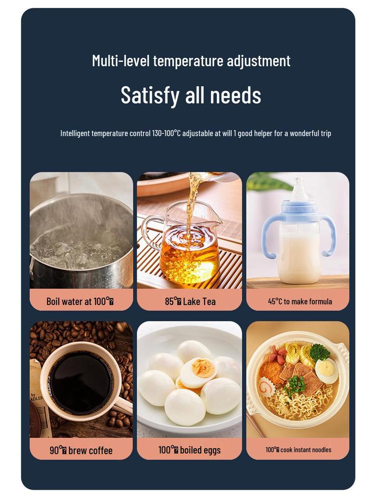 Универсальный дорожный автомобильный чайник из нержавеющей стали 12В/24В