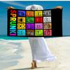 Ultra-Soft Beach Towel with Sprunki Theme,Ideal for Pool - Camping, Diving - Perfect Travel Essential, Vibrant Beach Towel.