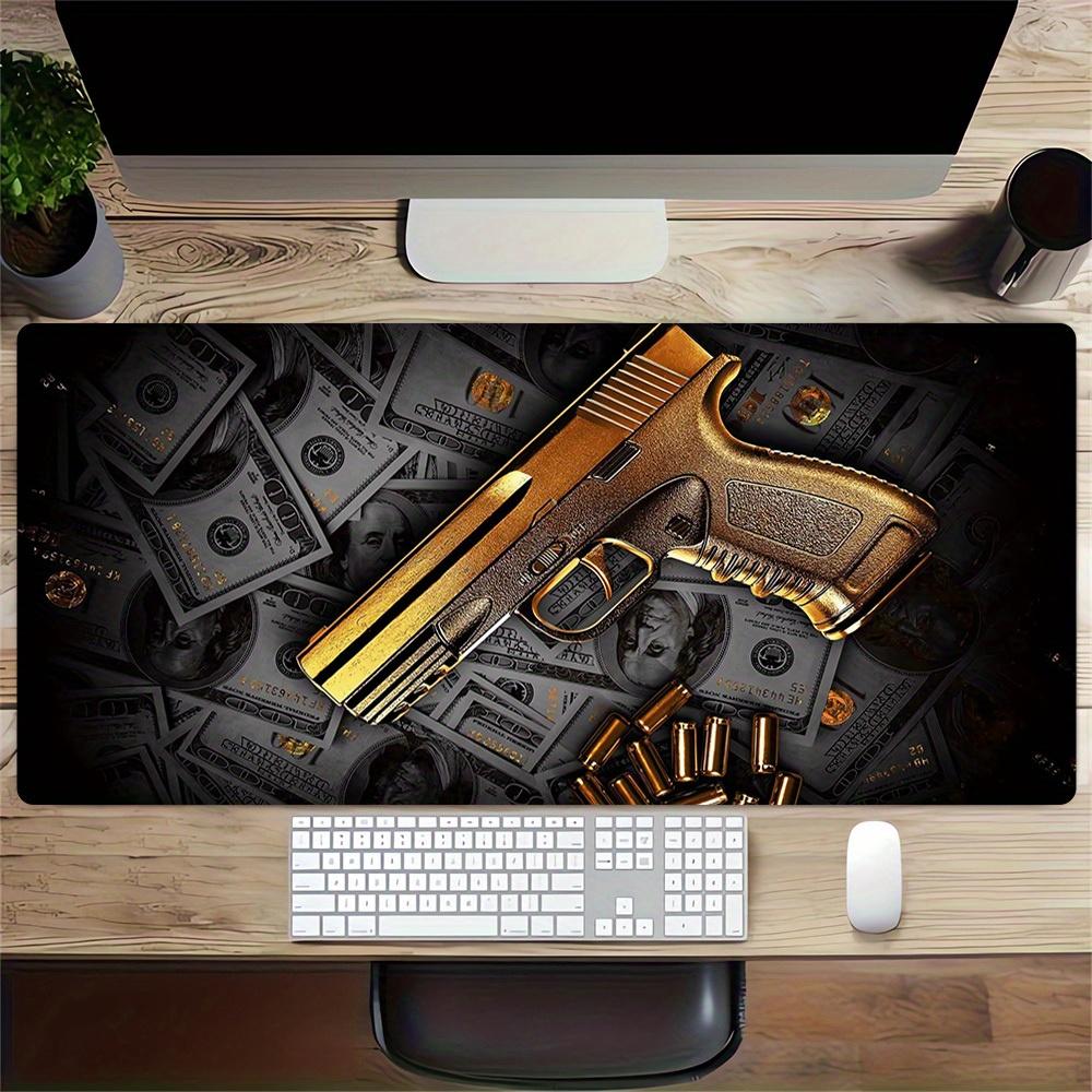 Large Multi-Size Non-Slip Rubber Base Large Gaming, Money, Power Mouse Pad, Stitched Edges Keyboard Desk Mat for School, Office, Home, Gift