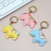 Yousheng Horse Keychain Imitation Leather Cartoon Design Year of Horse Key Chain Bags Phones Cars Versatile Accessories