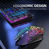 Wireless Gaming Keyboard And Mouse Combo With Mouse Pad, LED Backlit Rechargeable Battery Mechanical Ergonomic Feel 7 Color Backlit Mute Mice