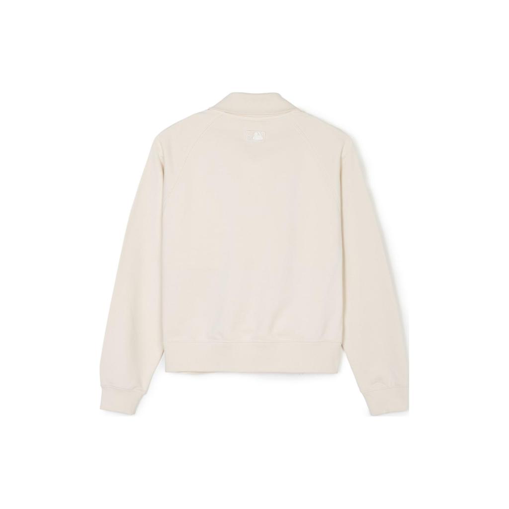 Новый женский свитшот MLB SS24 кремовый 3FMTB0341-43CRD