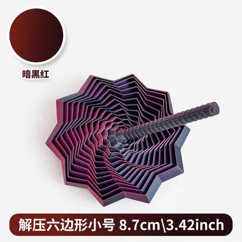 8,5 см 3D-печатная звезда для снятия стресса, оптическая иллюзия, складная игрушка-головоломка, многоугольная башня-редиска, спиральная настольная игрушка
